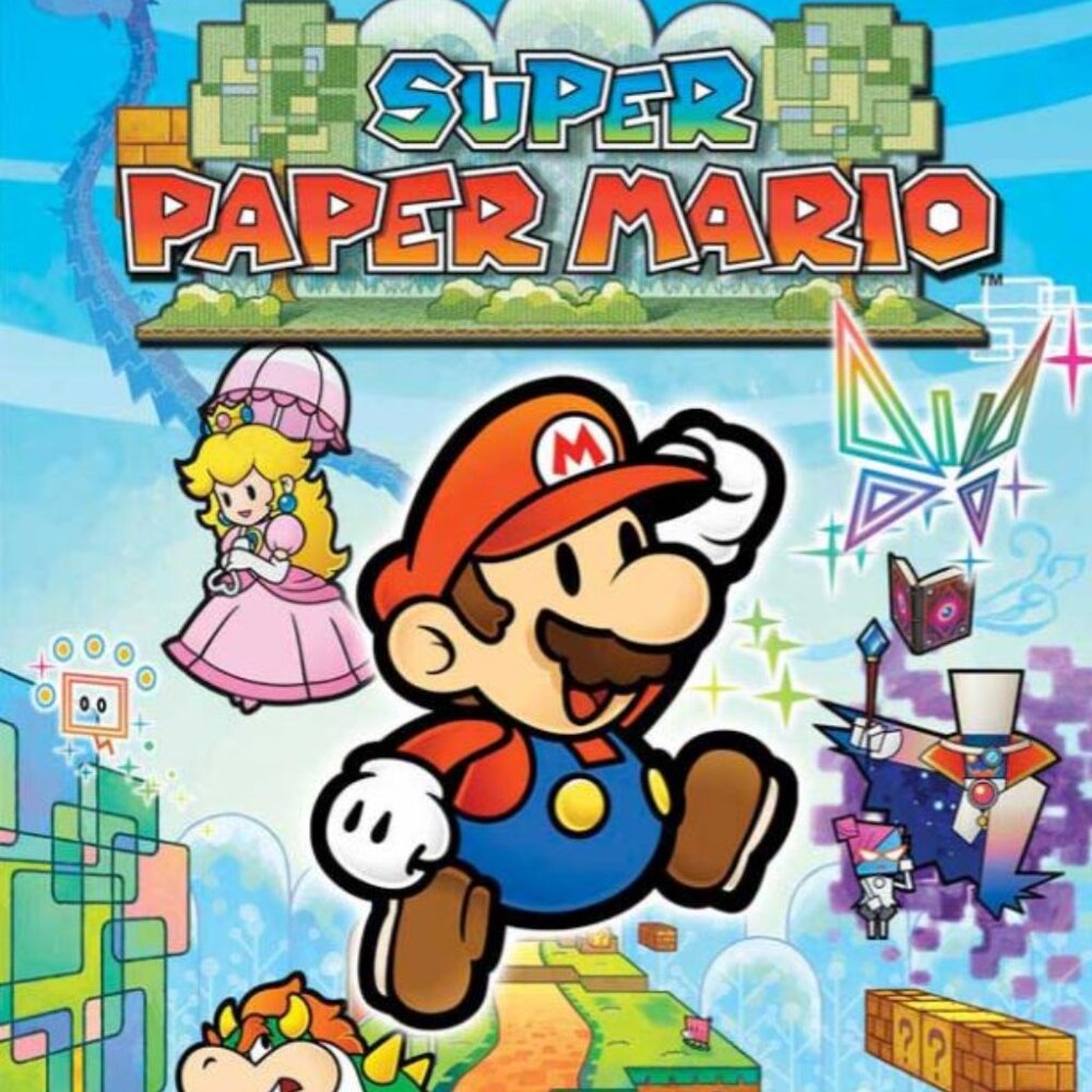 Super Paper Mario (Wii, 2007) Complete Manual Inserts Tested Game Disc Very Good